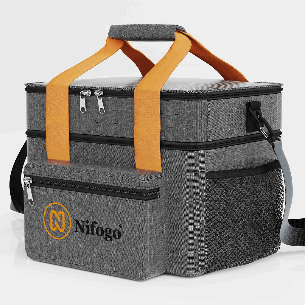 Nifogo 15L Insulated Lunch Bag for Women Men Girls Water Resistant Portable Cooler Tote for Work Picnic Travel Essentials Large Capacity Versatile Design