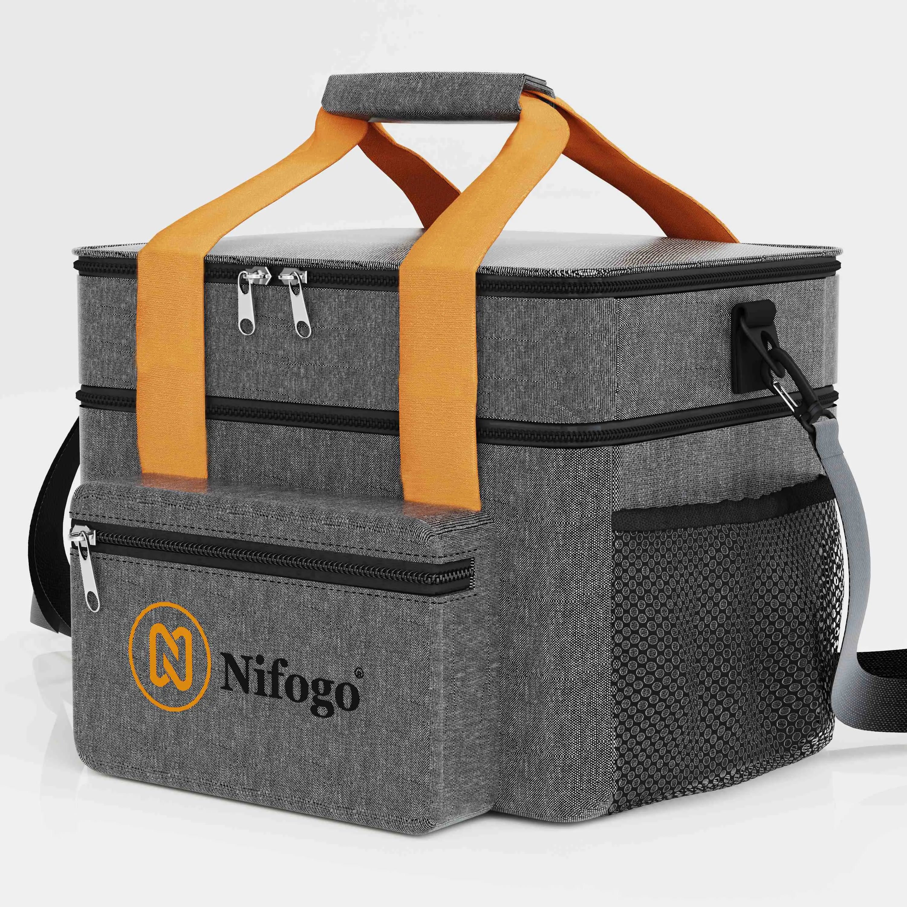 Nifogo 15L Insulated Lunch Bag for Women Men Girls Water Resistant Portable Cooler Tote for Work Picnic Travel Essentials Large Capacity Versatile Design