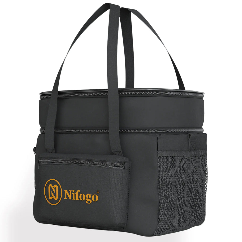Nifogo 15L Insulated Lunch Bag for Women Men Girls Water Resistant Portable Cooler Tote for Work Picnic Travel Essentials Large Capacity Versatile Design