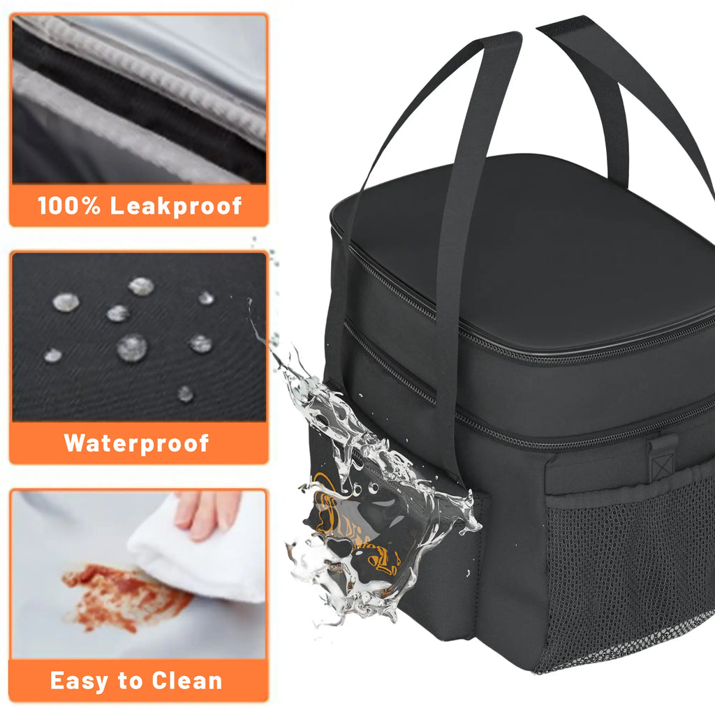 Nifogo 15L Insulated Lunch Bag for Women Men Girls Water Resistant Portable Cooler Tote for Work Picnic Travel Essentials Large Capacity Versatile Design