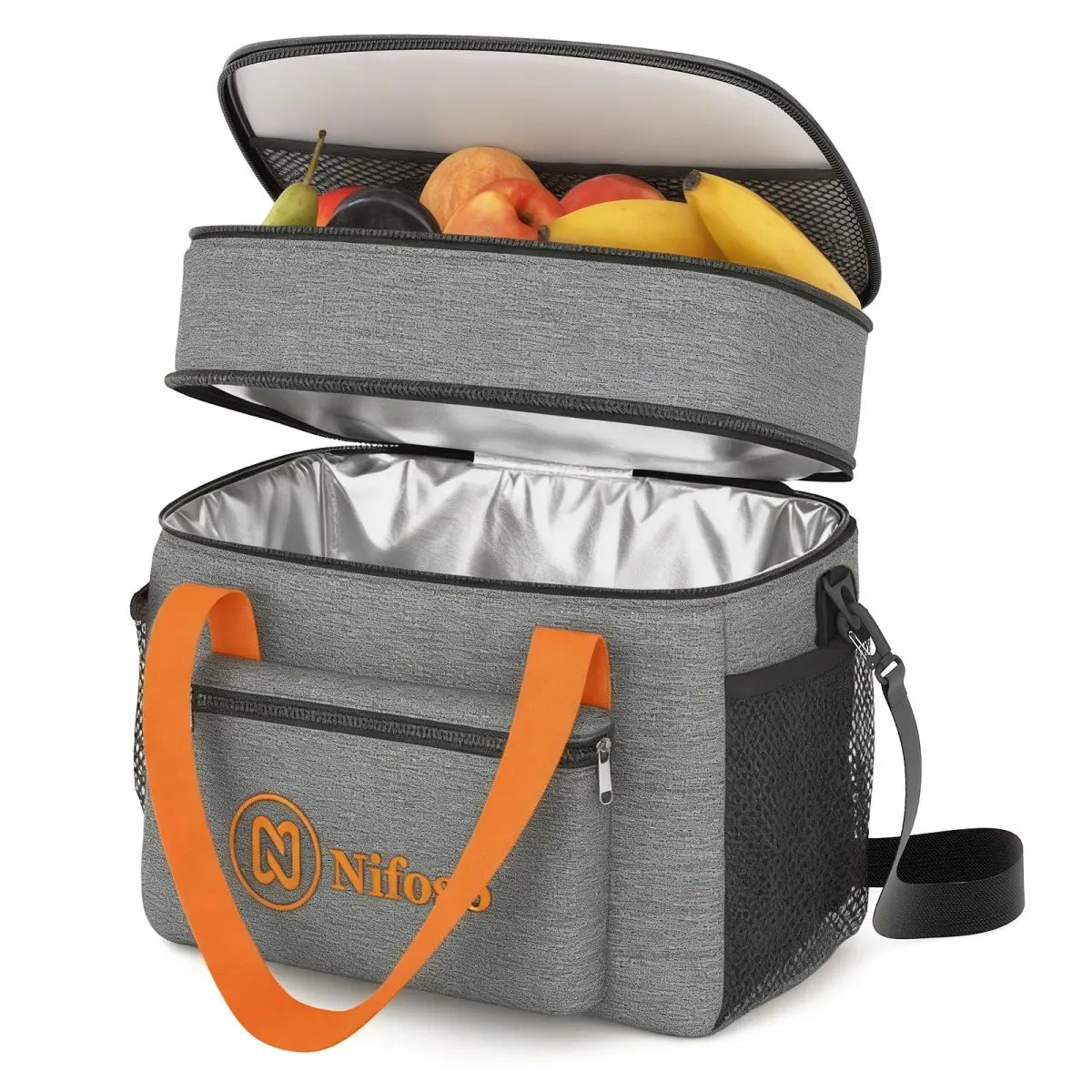 Nifogo 15L Insulated Lunch Bag for Women Men Girls Water Resistant Portable Cooler Tote for Work Picnic Travel Essentials Large Capacity Versatile Design