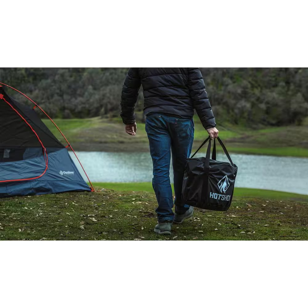 Traveler Portable Low Smoke 15 In. round Wood-Burning Fire Pit in Stainless Steel with Carry Bag