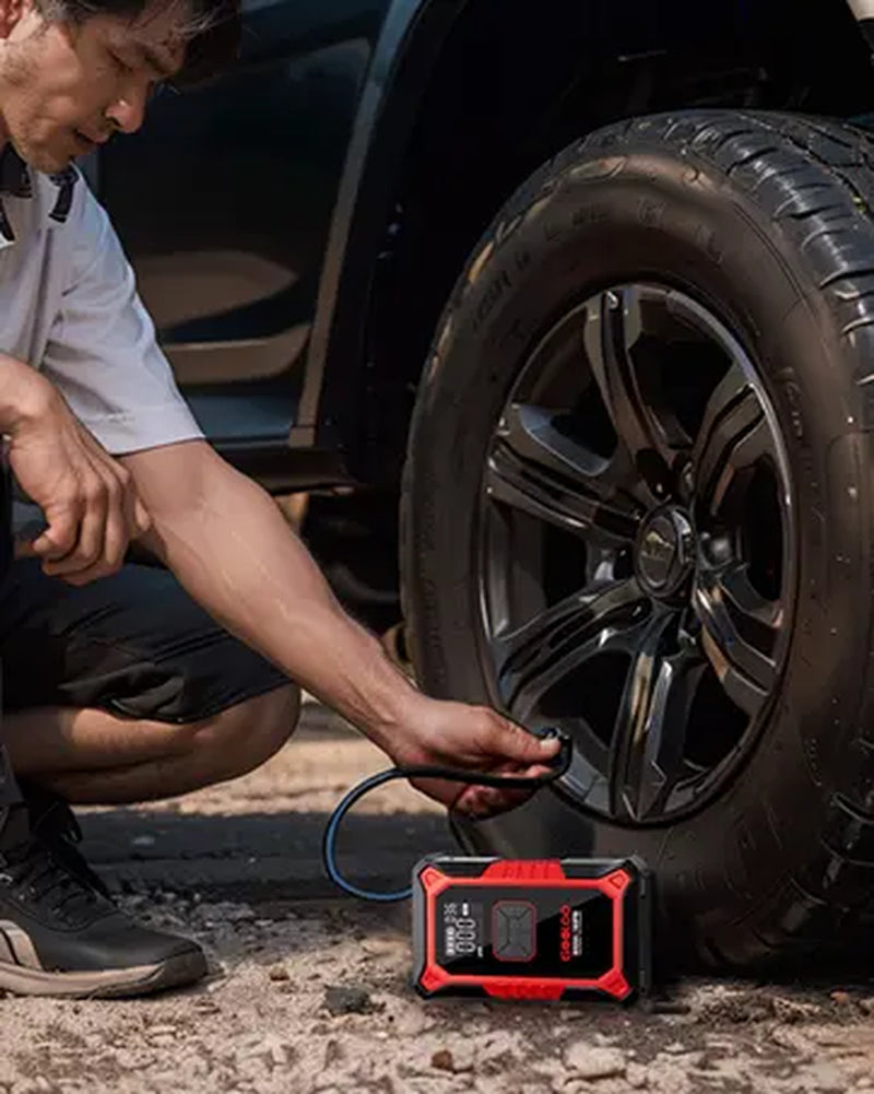GOOLOO A3 Portable Car Jump Starter with Air Compressor, 3000A Car Battery Jump Starter (9.0 Gas/6.5L Diesel) with 150PSI Digital Tire Inflator Repair Tool Kit Vehicle. Fathersdaygift,Car Accessories